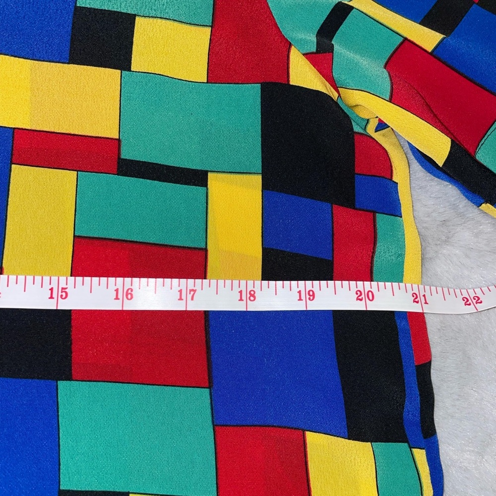 🔰Kathy Che Colorful Geometric Pattern Top - Picture 2 of 6